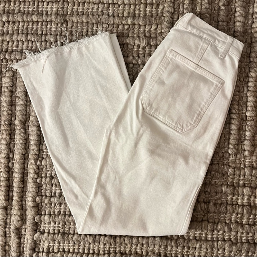 Reformation White Wide Leg Jeans - Picture 3 of 3